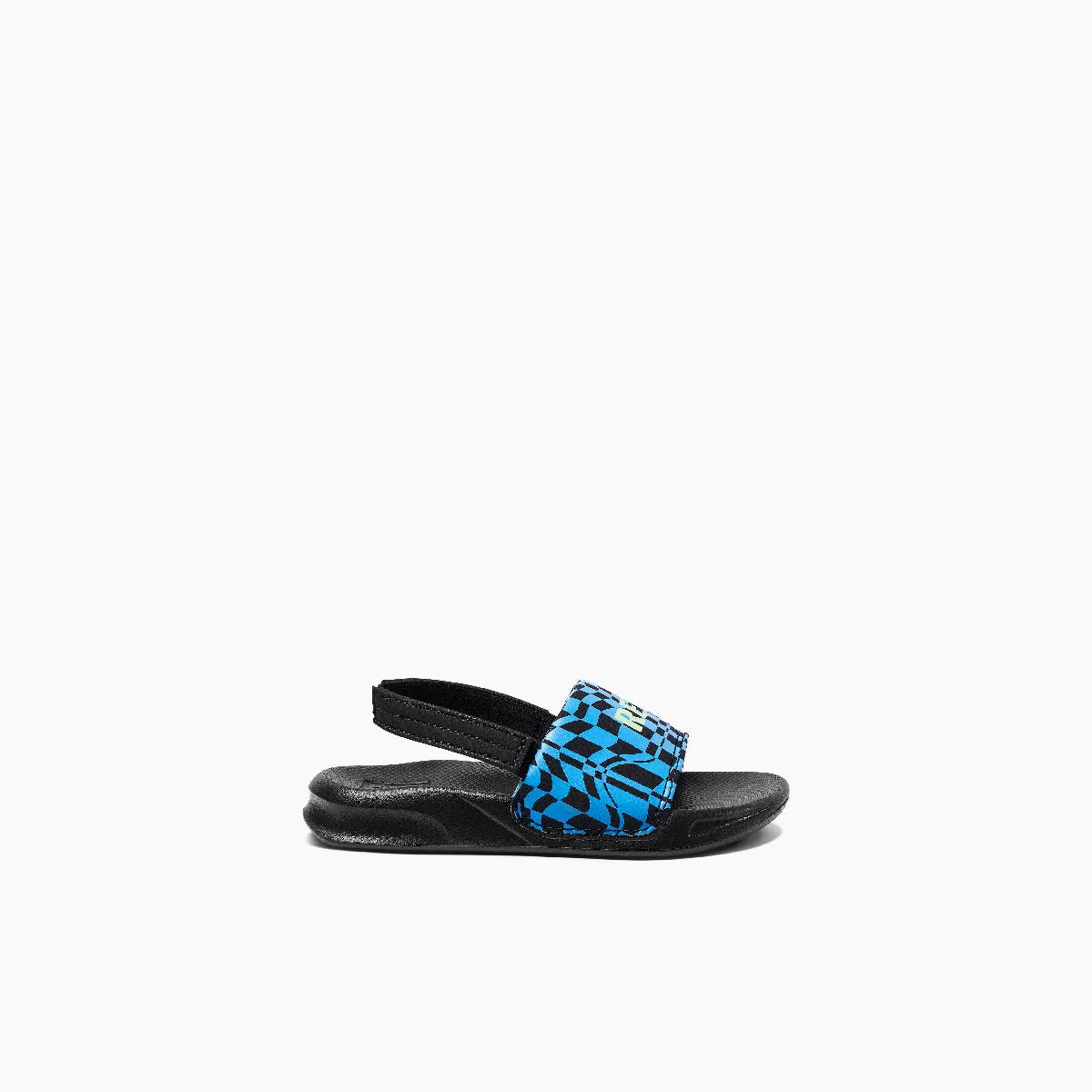 REEF Little One Slide Sandal-Swell Checkers