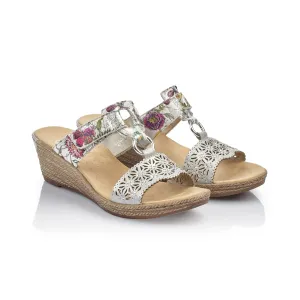 RIEKER LADIES 62427-80 LADIES SLIP ON SANDALS