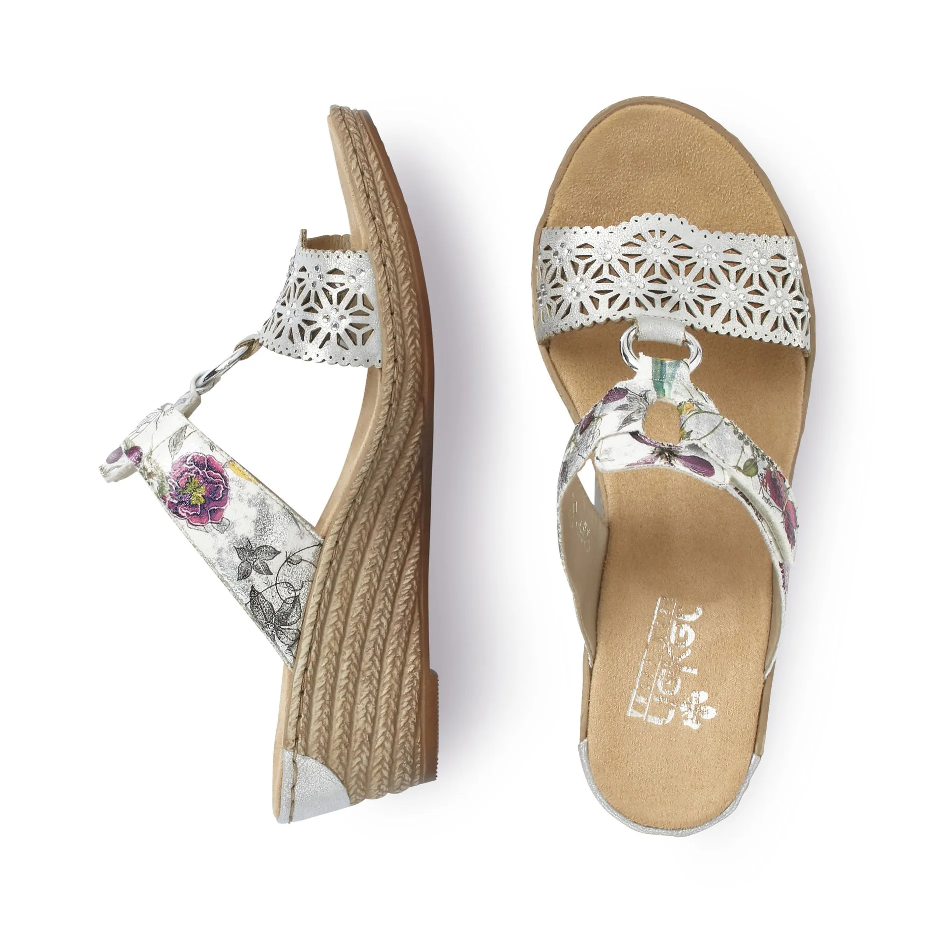 RIEKER LADIES 62427-80 LADIES SLIP ON SANDALS