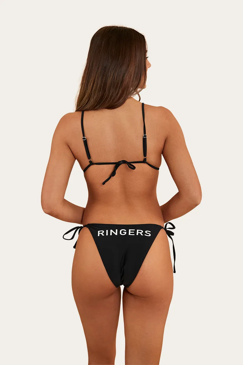 Ringers Western Women's Signature Bull Slide Tri Bikini Top Black