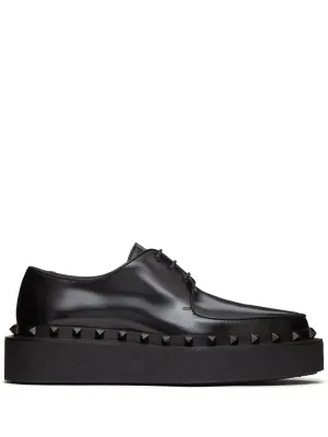 Rockstud shoes M-Way Derby Easter discount Streamlined shipping leather