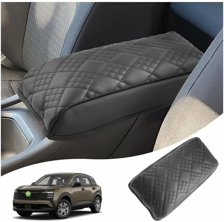 Ruiya 2025 Kicks Armrest Cover,for 2025 Nissan Kicks Accessories Soft Comfy Thicken Center Console Cover Compatible with 2025 Nissan Kicks S/SV/SR