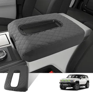 Ruiya Hummer EV Armrest Cover,for Hummer EV Accessories Center Console Cover Soft Comfy Thicken Armrest Lid Cover Compatible with 2022 2023 2024 2025 Hummer EV Pickup/SUV