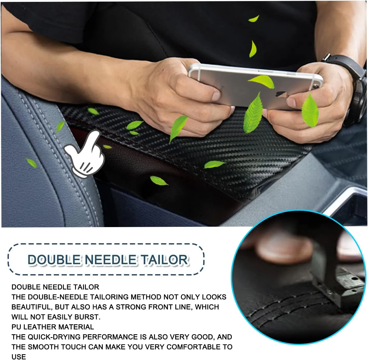 Ruiya Mitsubishi Outlander Armrest Cover for Mitsubishi Outlander Accessories Center Console Cover Armrest Cover Compatible with 2022 2023 2024 2025 Mitsubishi Outlander SE/SEL/SE TECH/SEL Touring