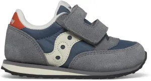 Saucony Jazz Hook & Loop Sneaker (Toddler/Little Kid), Grey/Blue/Orange, 9 US Unisex