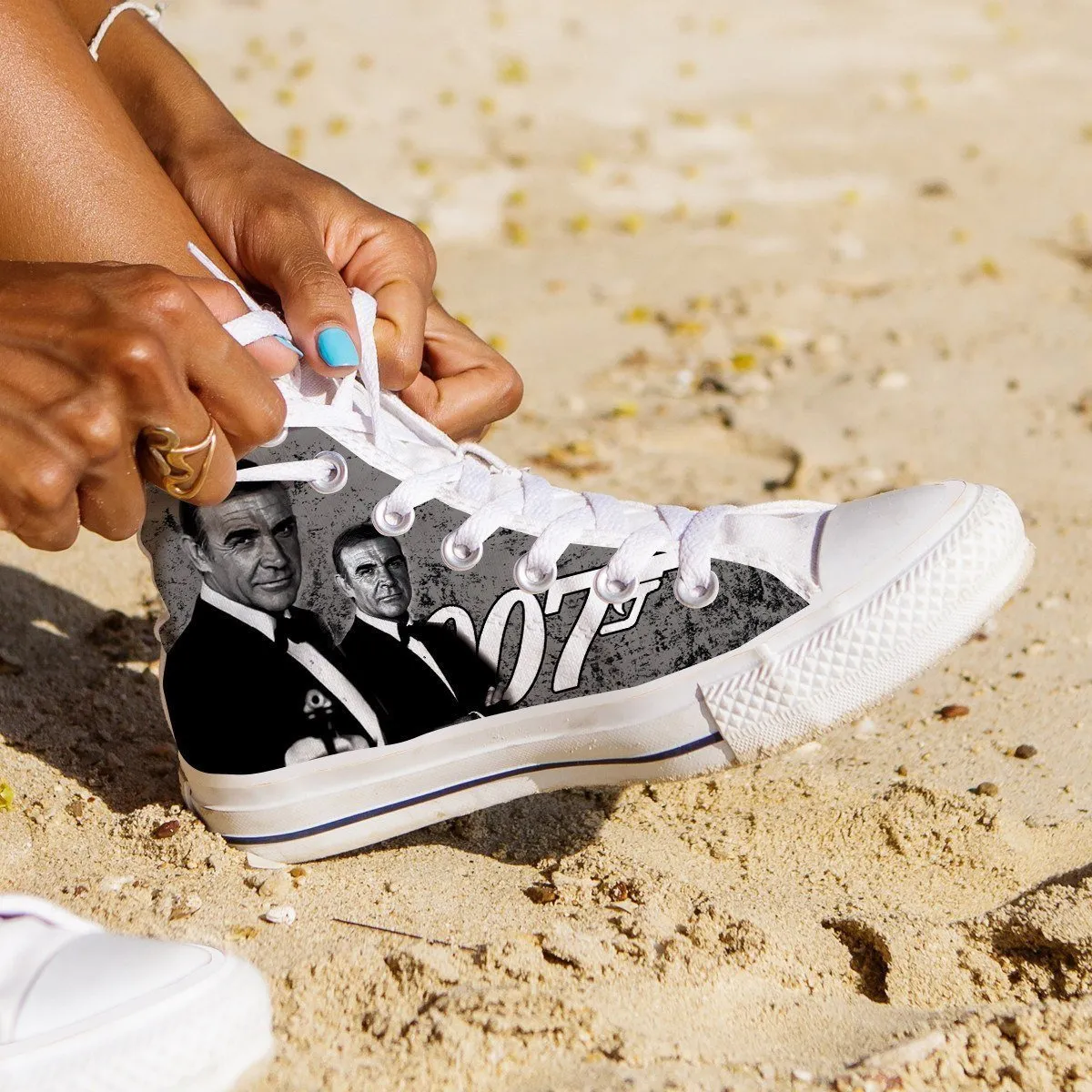 sean connery ladies high top sneakers