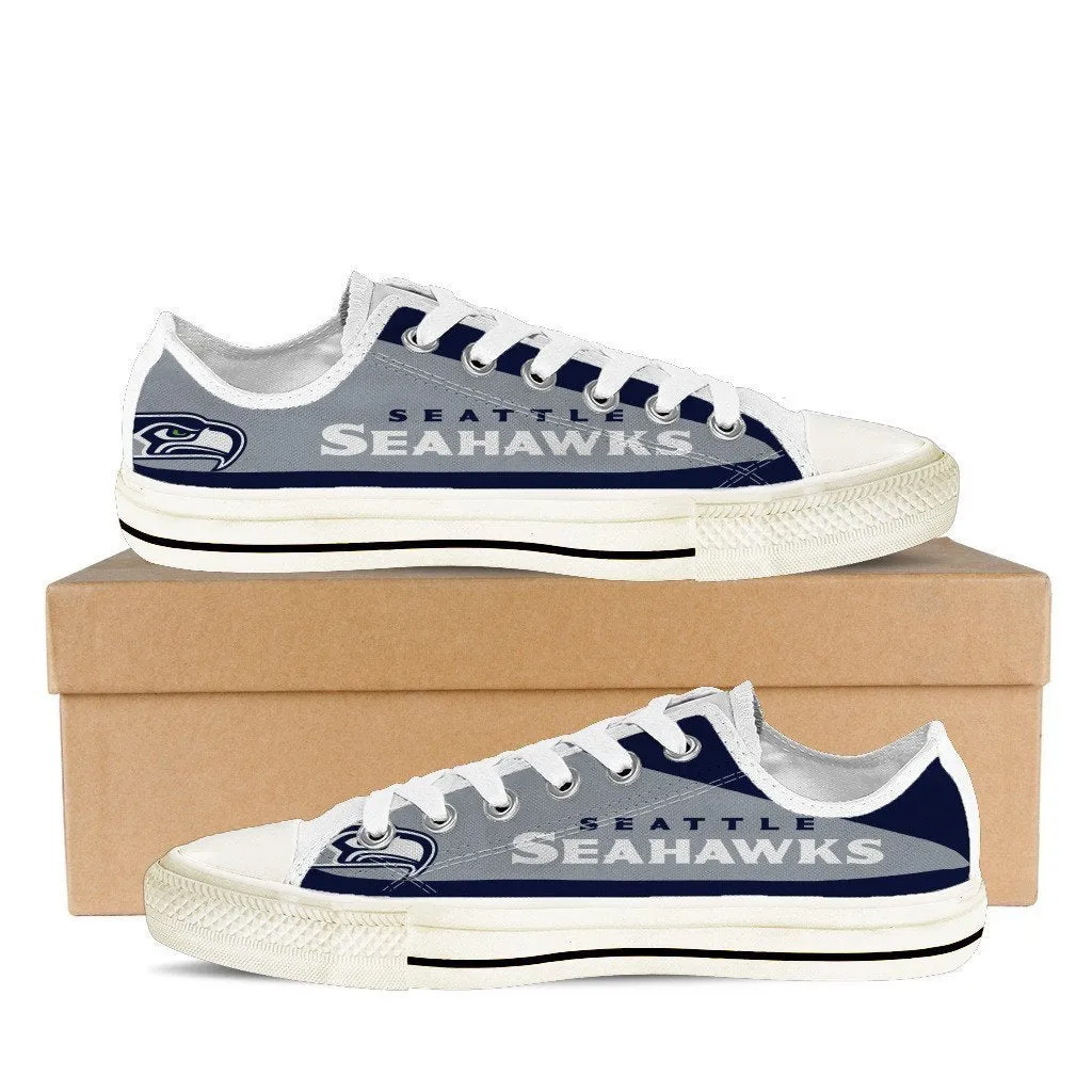 seattle seahawks mens low cut sneakers cut 1