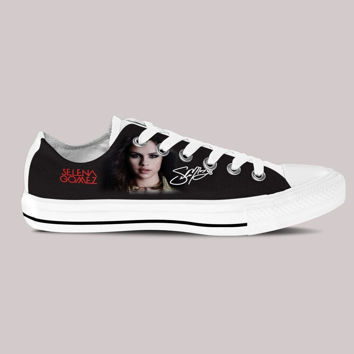 selena gomez ladies low cut sneakers