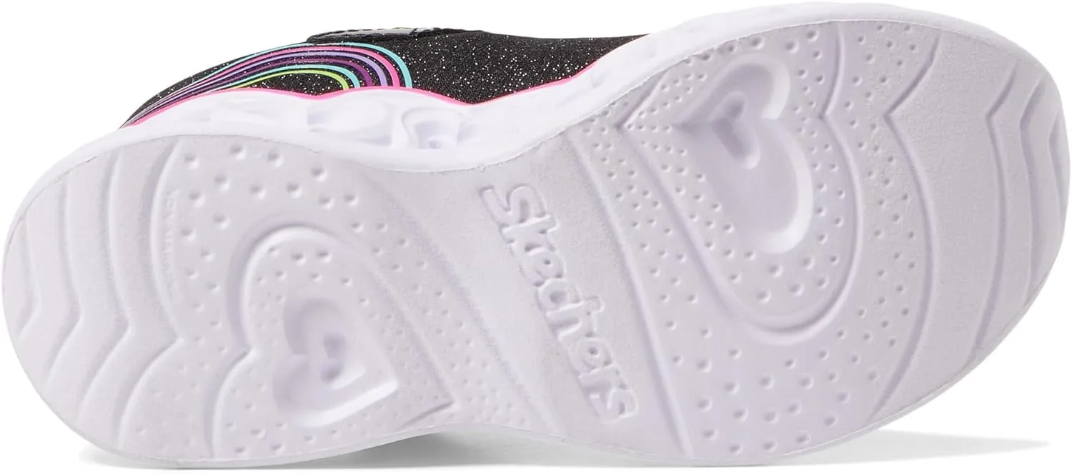 Skechers Unisex-Child Lights-Retro Hearts Sneaker