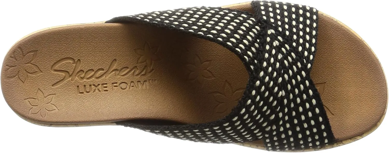 Skechers Women's Beverlee-Delighted Wedge Sandal