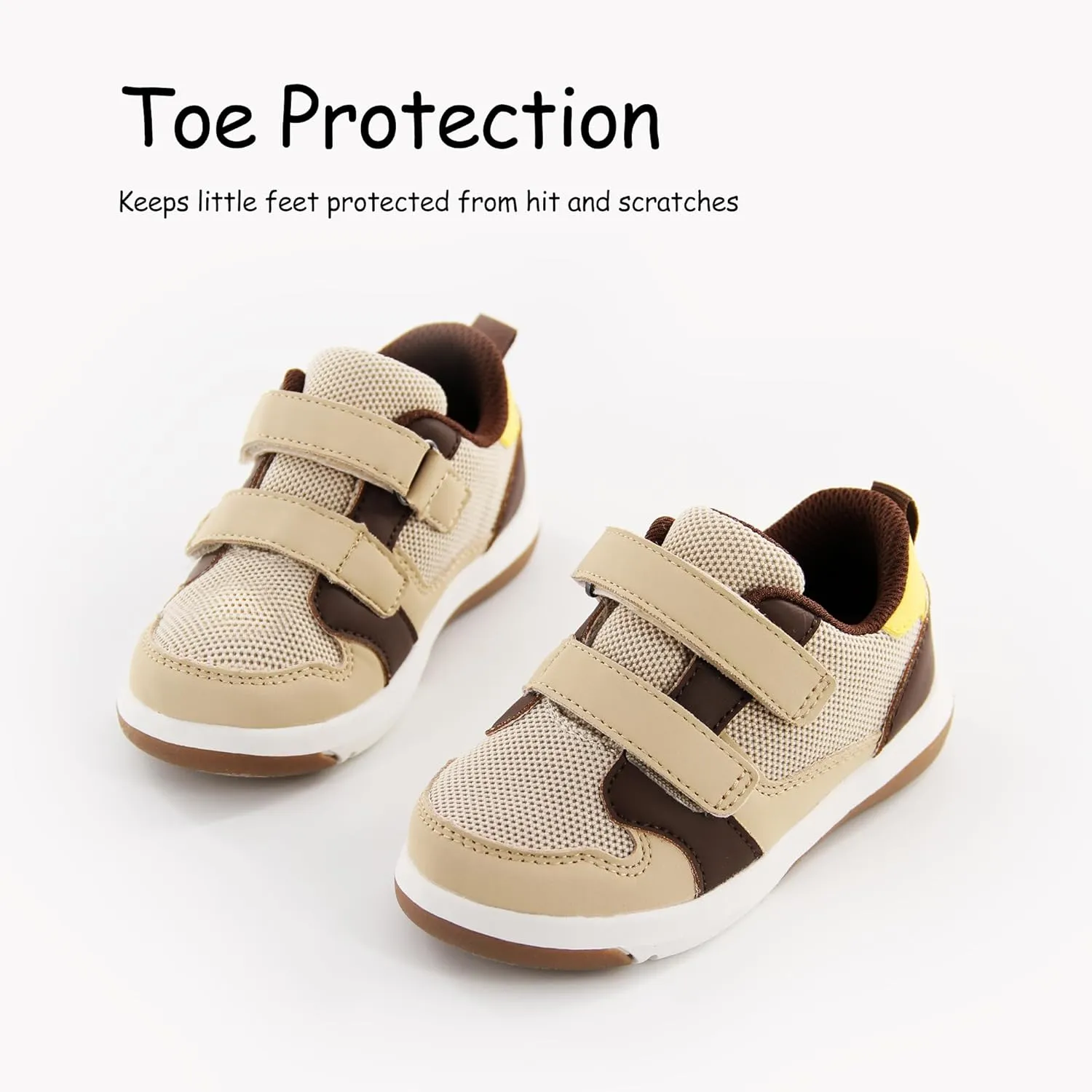 SKYWHEEL Toddler Boys Girls Tennis Shoes Kids Slip On Barefoot Shoes Wide Casual Walking Running Sneakers for Little Kids