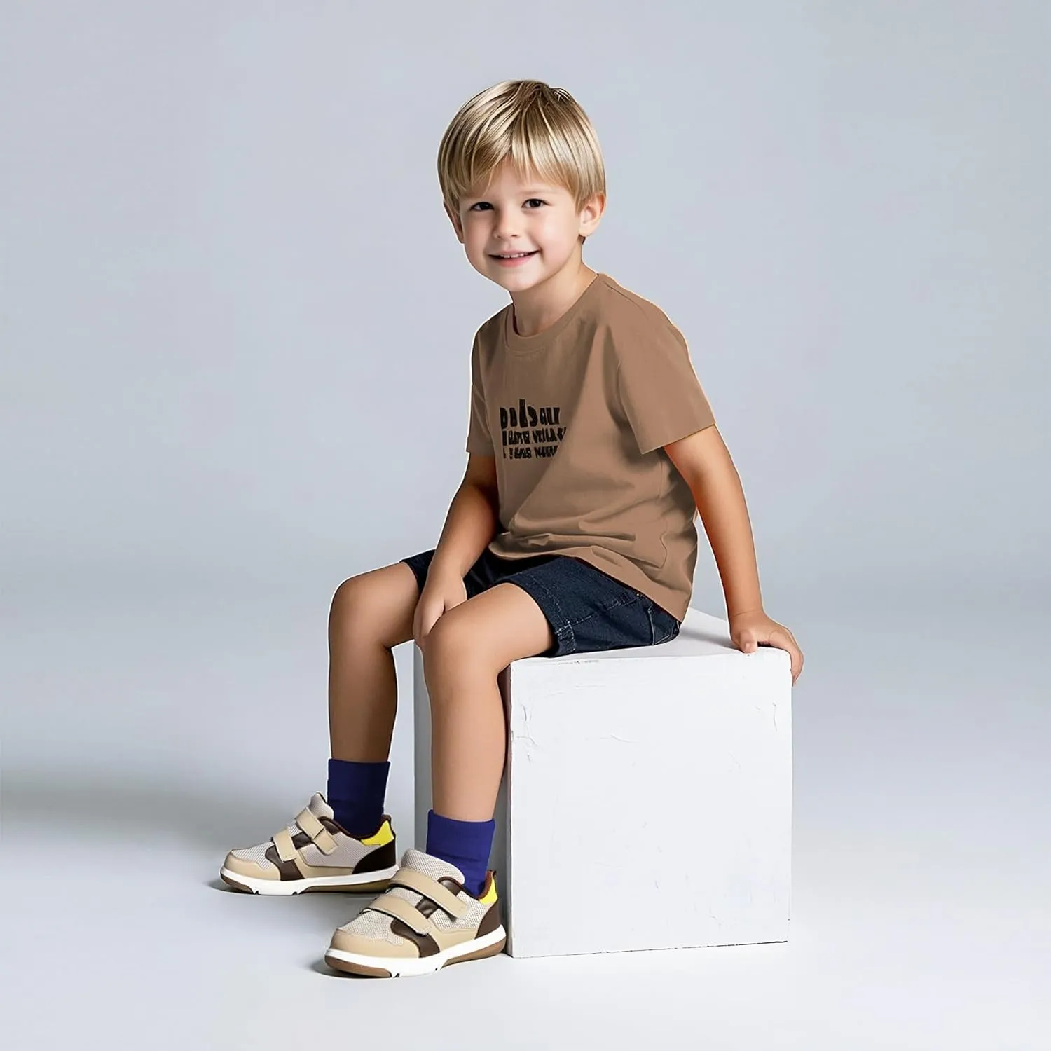 SKYWHEEL Toddler Boys Girls Tennis Shoes Kids Slip On Barefoot Shoes Wide Casual Walking Running Sneakers for Little Kids