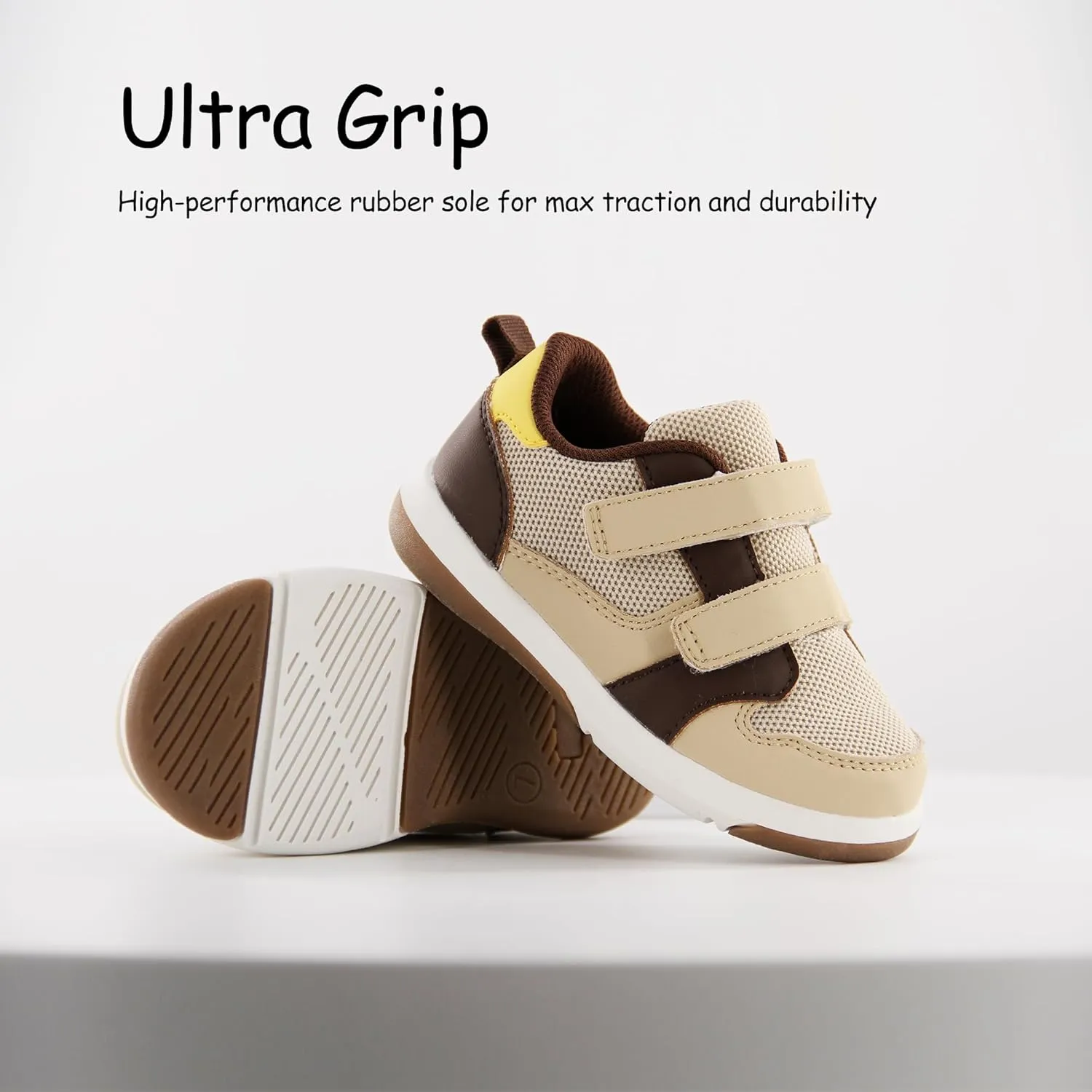 SKYWHEEL Toddler Boys Girls Tennis Shoes Kids Slip On Barefoot Shoes Wide Casual Walking Running Sneakers for Little Kids