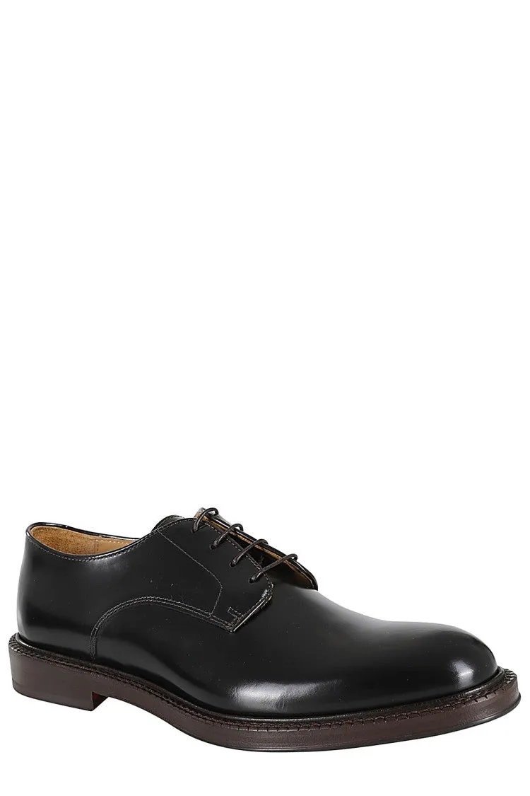 Smooth Brushed Calfskin Derby