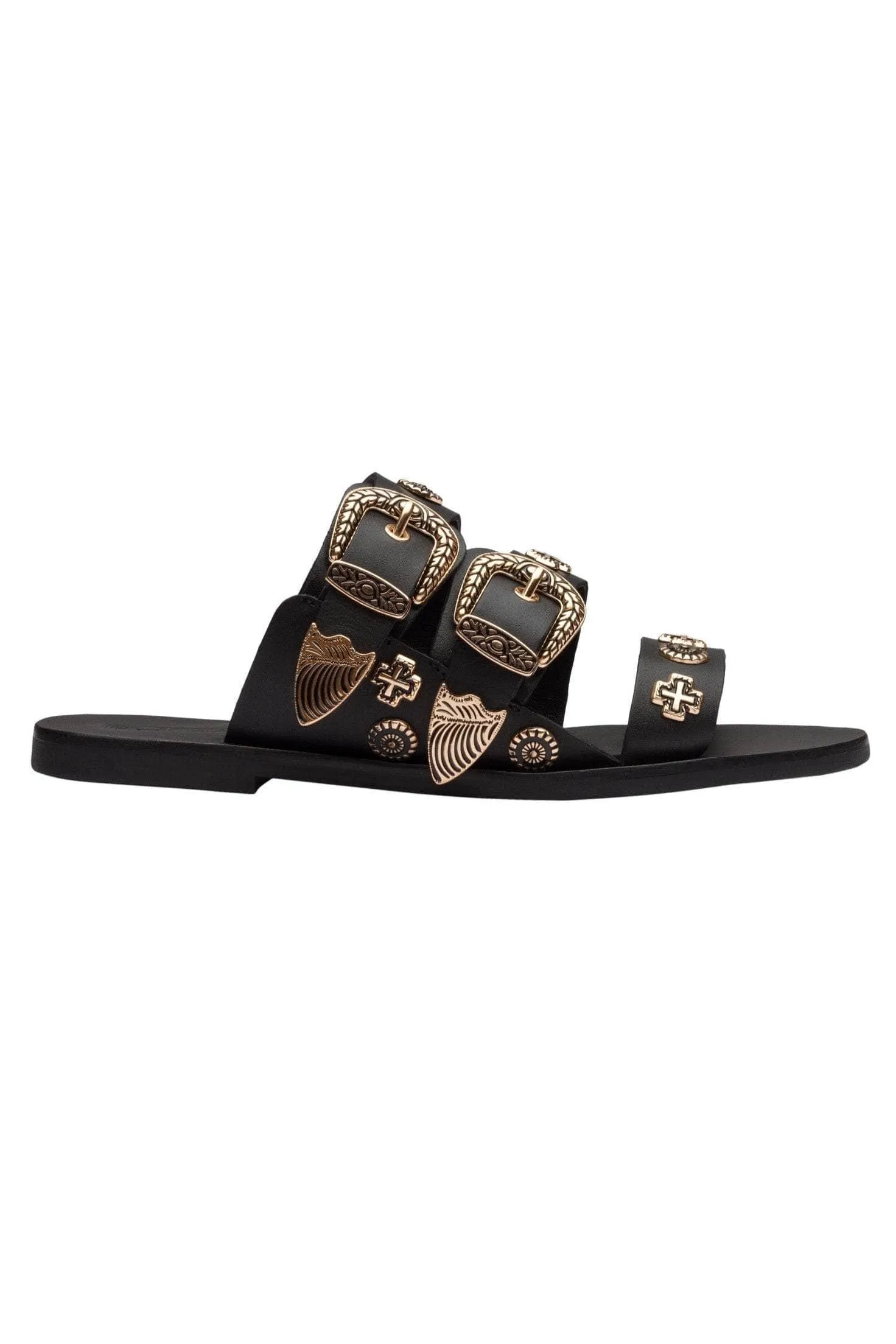 Sol Sana Eastwood Slide Black Gold