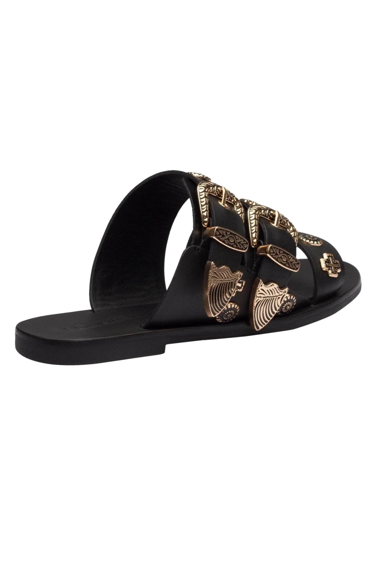 Sol Sana Eastwood Slide Black Gold