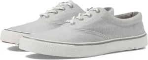 Sperry Mens Shoes Men's Striper II CVO SeaCycled Sneaker, Grey Chambray, 4