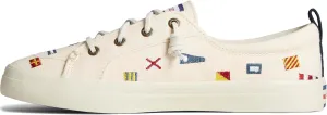 Sperry Mens Shoes Women's Crest Vibe Seasonal Sneaker, White 3, 9
