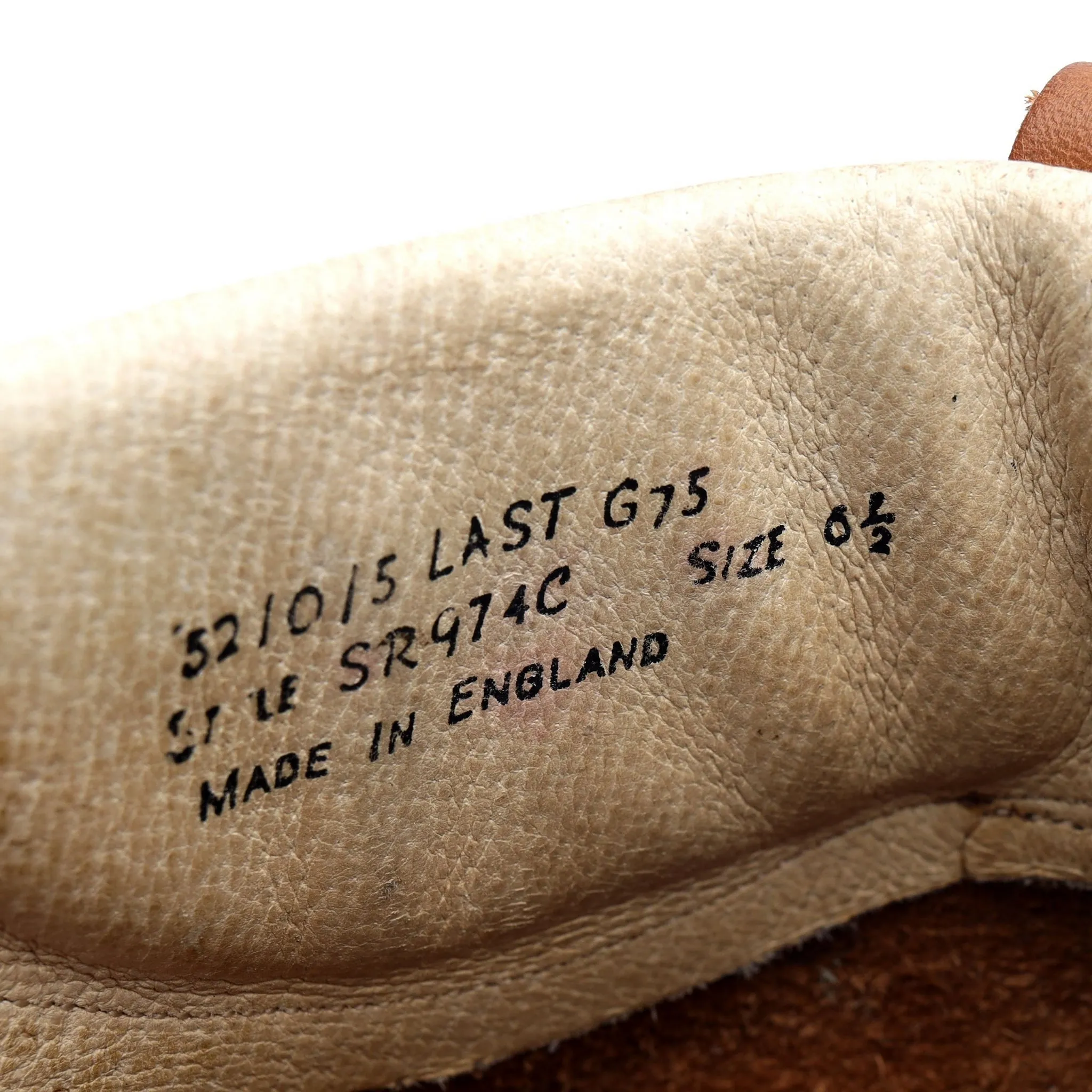'SR974C' Tan Brown Leather Boots UK 6.5
