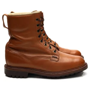 'SR974C' Tan Brown Leather Boots UK 6.5