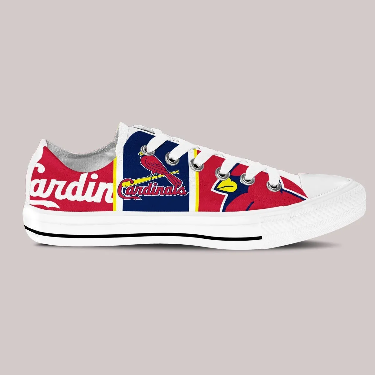 st louis cardinals ladies low cut sneakers