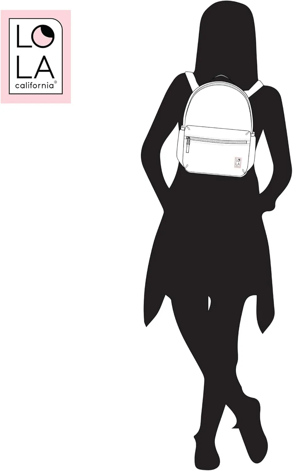 Star Medium Traditional Classic Backpack with Zipped Front Pocket and 2 Side Pockets, Mondo - Black