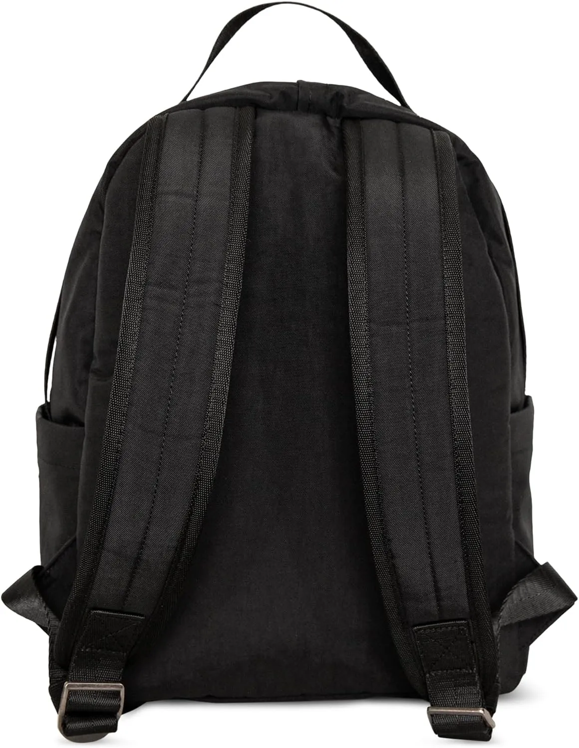 Star Medium Traditional Classic Backpack with Zipped Front Pocket and 2 Side Pockets, Mondo - Black