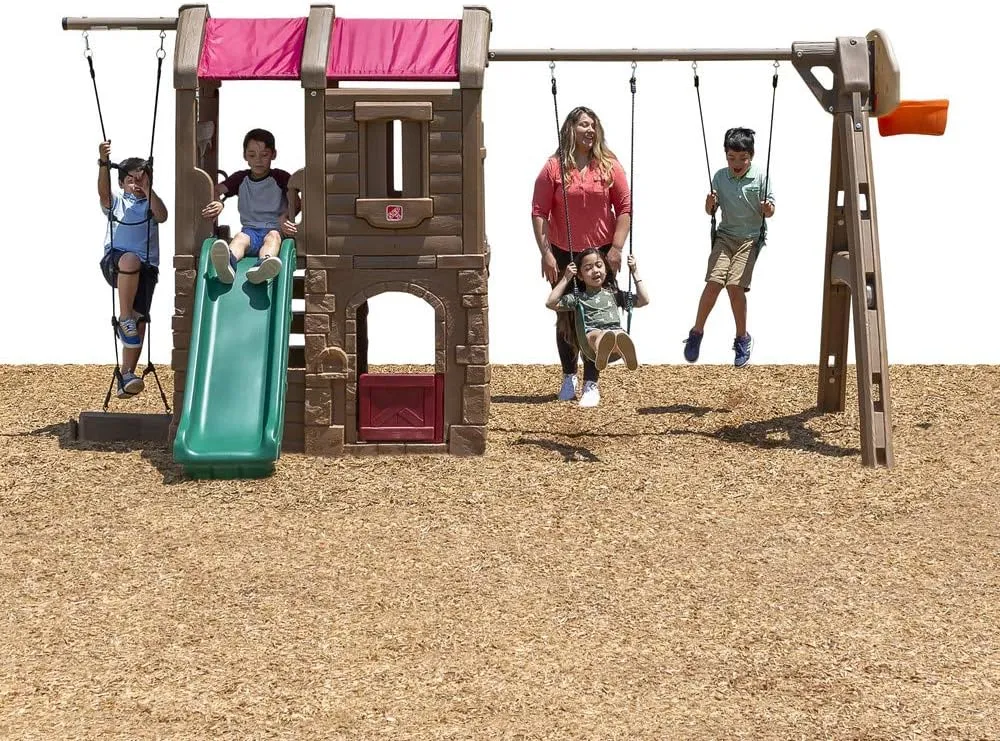 Step2 Naturally Playful Adventure Lodge Swing Set and Play Center