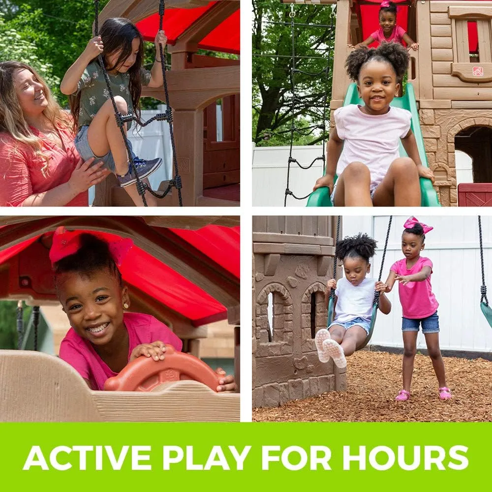 Step2 Naturally Playful Adventure Lodge Swing Set and Play Center