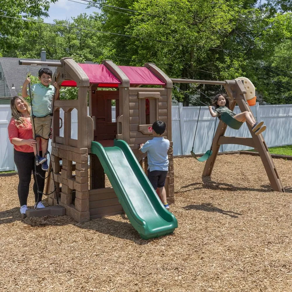 Step2 Naturally Playful Adventure Lodge Swing Set and Play Center
