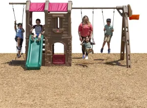 Step2 Naturally Playful Adventure Lodge Swing Set and Play Center