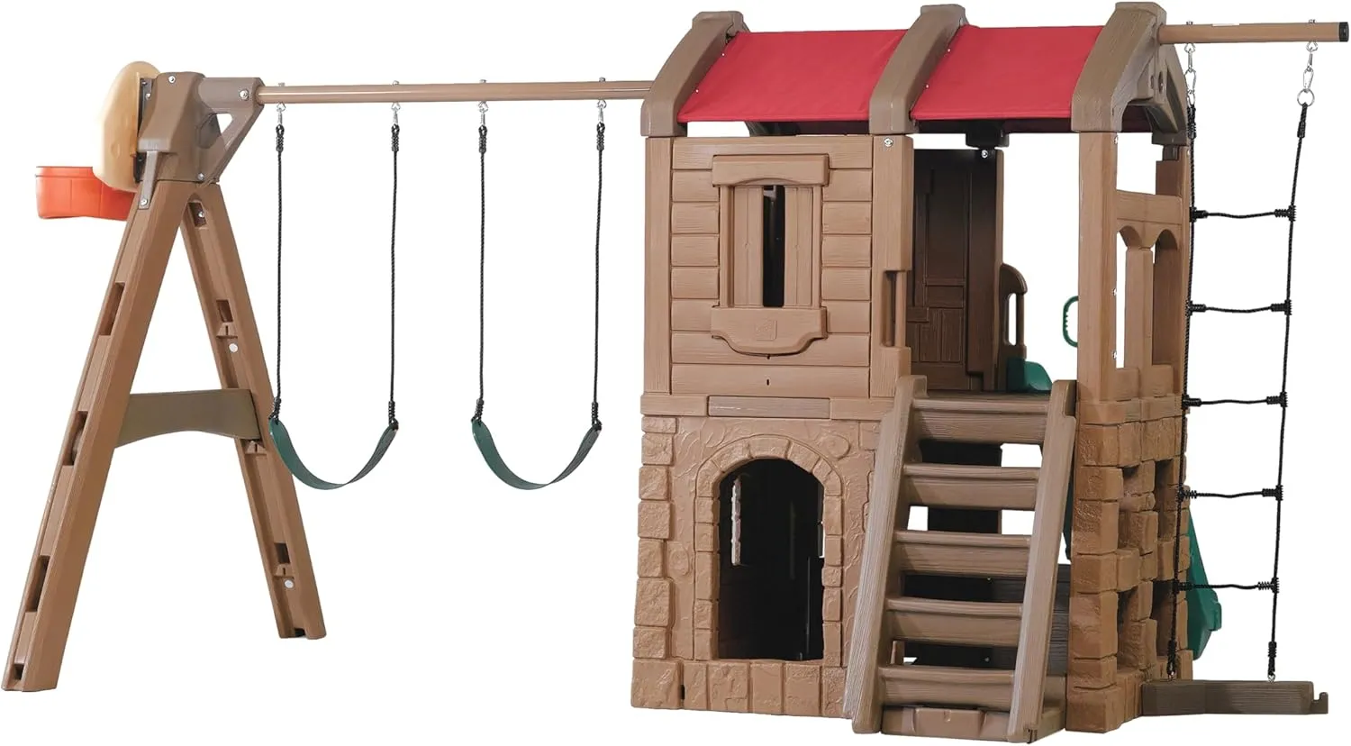 Step2 Naturally Playful Adventure Lodge Swing Set and Play Center