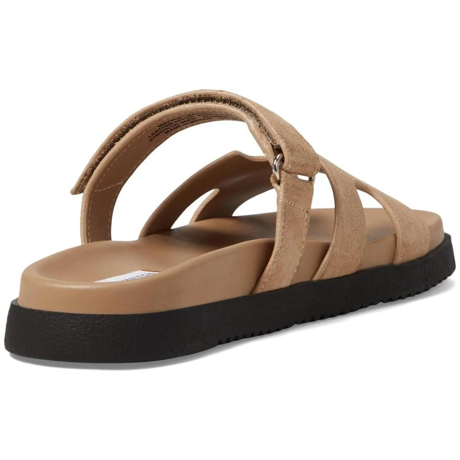 Steve Madden Shoes Mayven Taupe Suede Slide Sandals