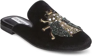 Steve Madden Women's Hugh Embellished Mule BLK-Multi Size 5