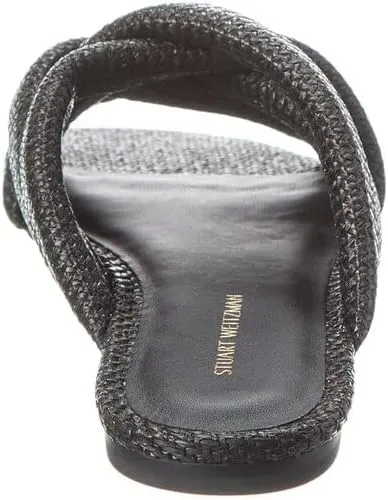Stuart Weitzman Crossover Raffia Slide