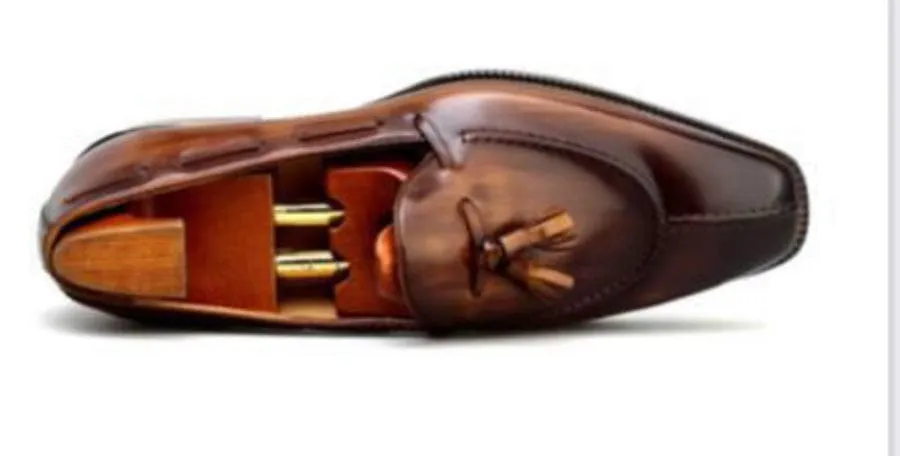 Tassel Loafer Grain Leather (Brown)
