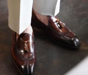 Tassel Loafer Grain Leather (Brown)