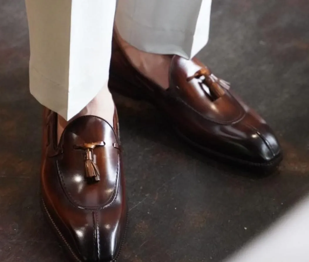 Tassel Loafer Grain Leather (Brown)