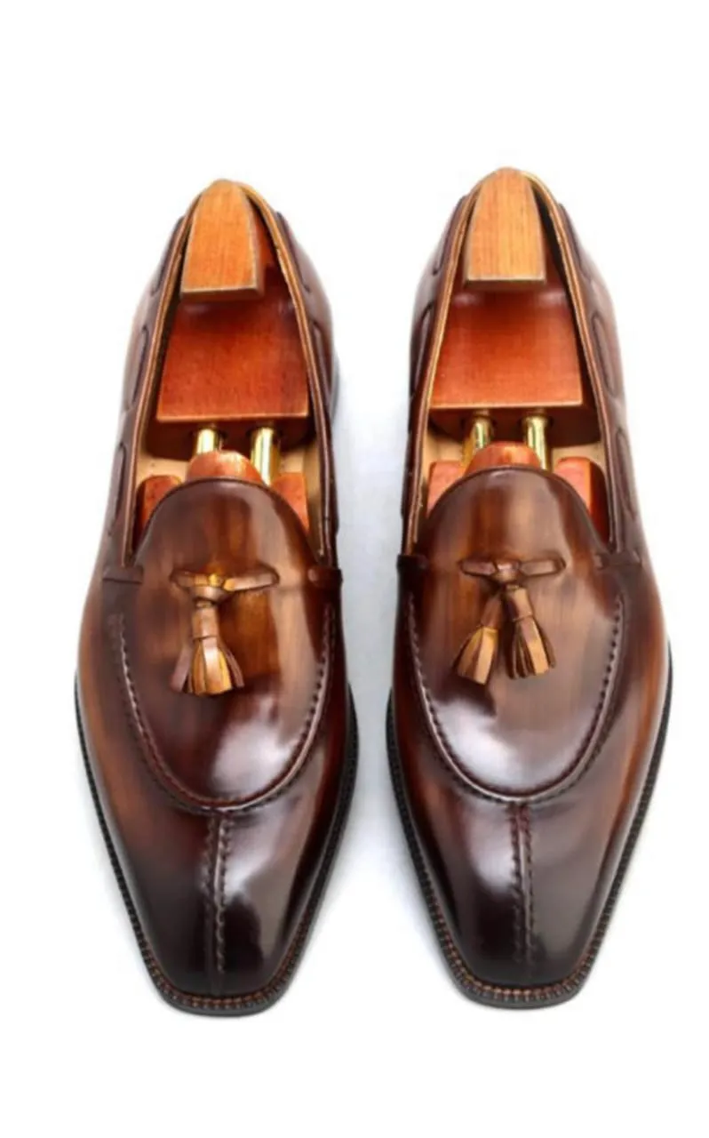 Tassel Loafer Grain Leather (Brown)