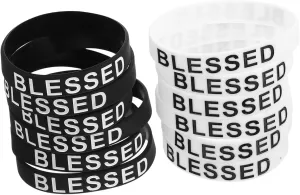 TEHAUX Motivational Wrist Bands Holy Silicone Wrist Strap Rubber Bracelets for Men Women Fitness Accessory