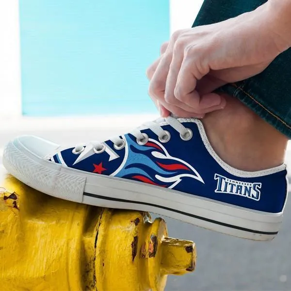 tennessee titans mens low cut sneakers cut