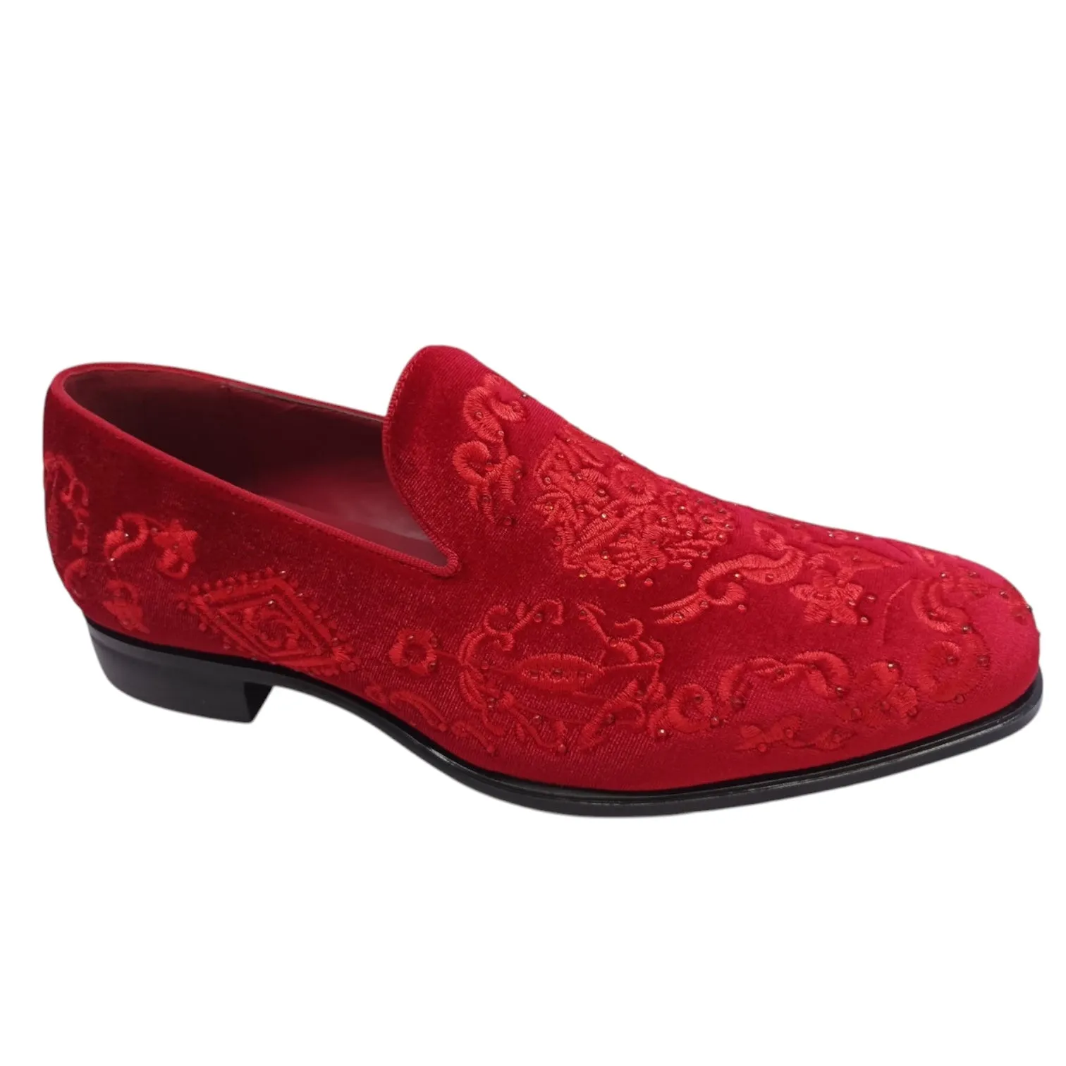 TERRONI: Velvet Embroidered Loafer S44