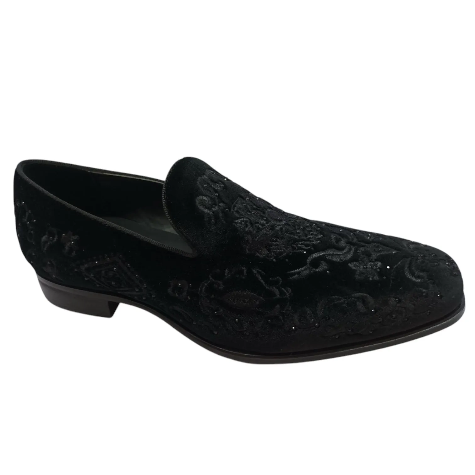 TERRONI: Velvet Embroidered Loafer S44