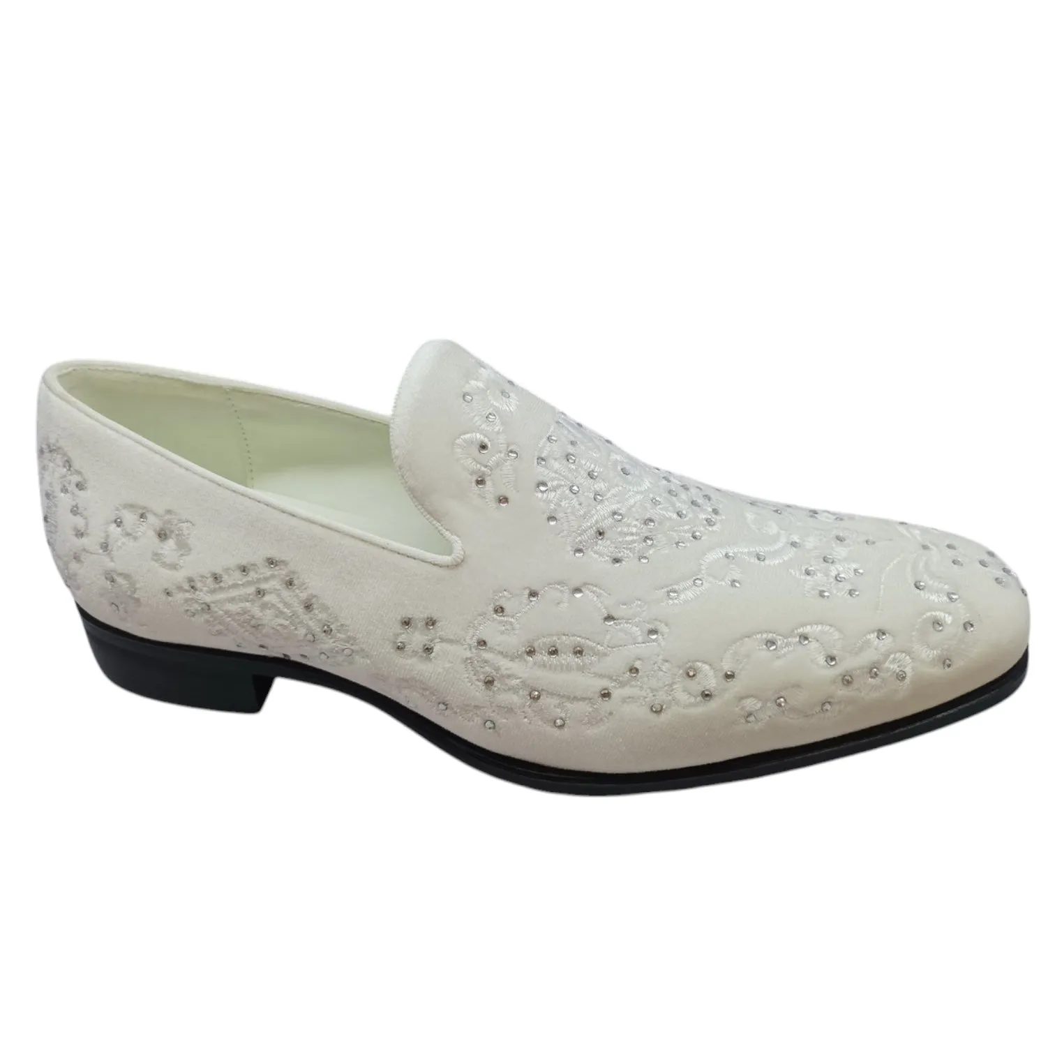 TERRONI: Velvet Embroidered Loafer S44