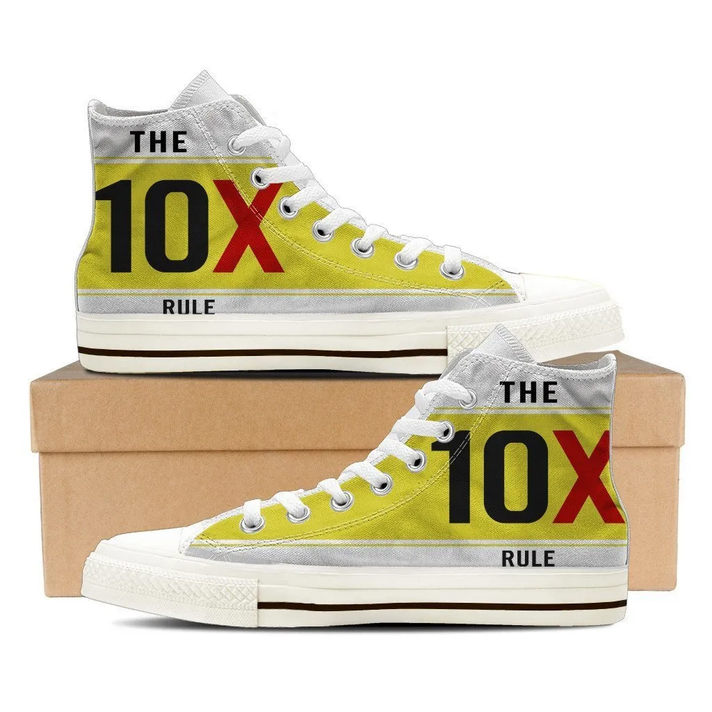 the 10x rule mens high top sneakers