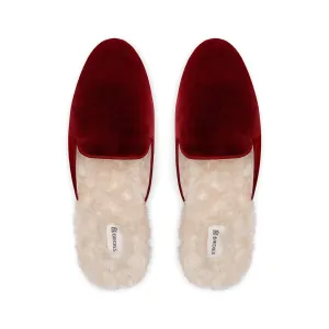 The Phoebe - Burgundy Faux Fur