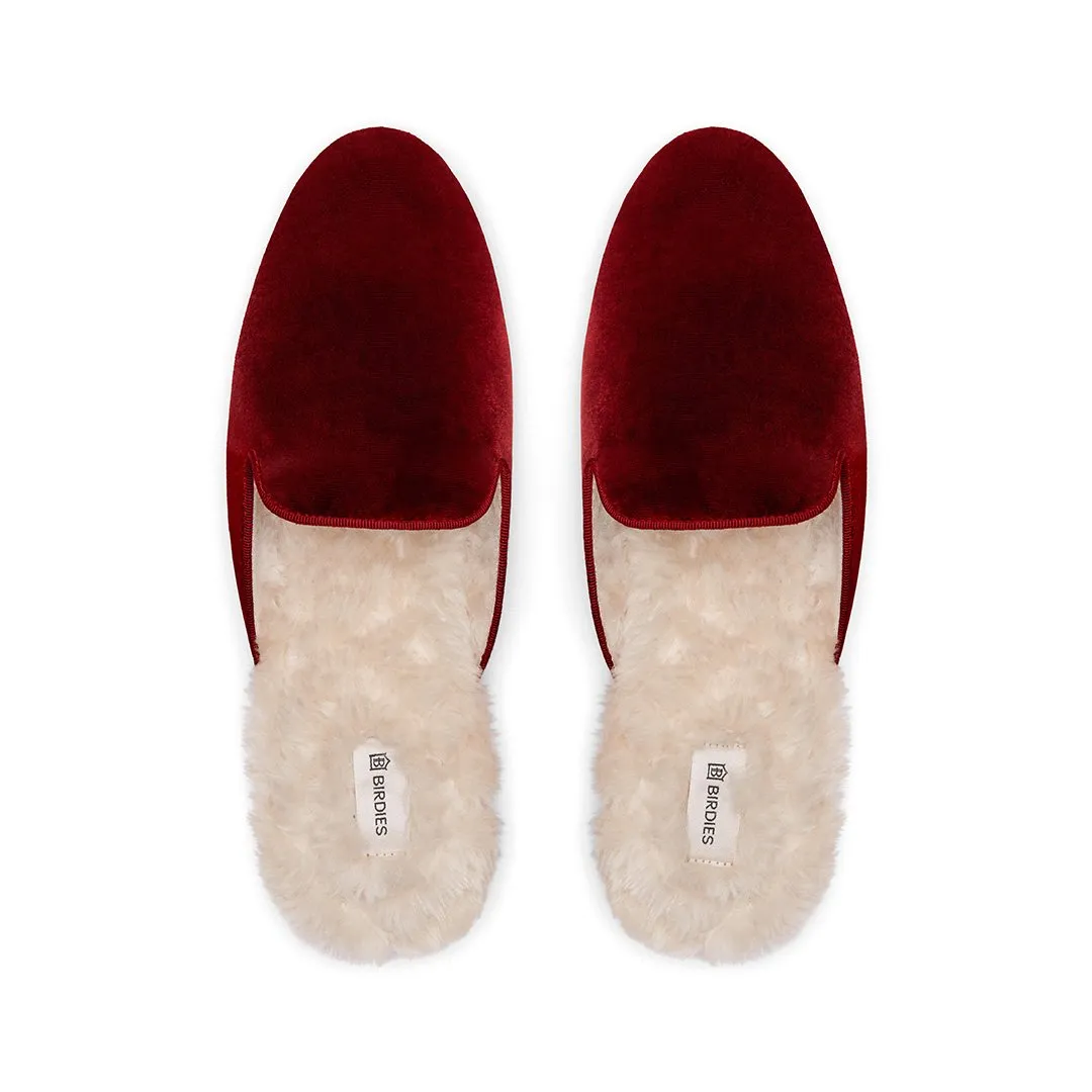 The Phoebe - Burgundy Faux Fur
