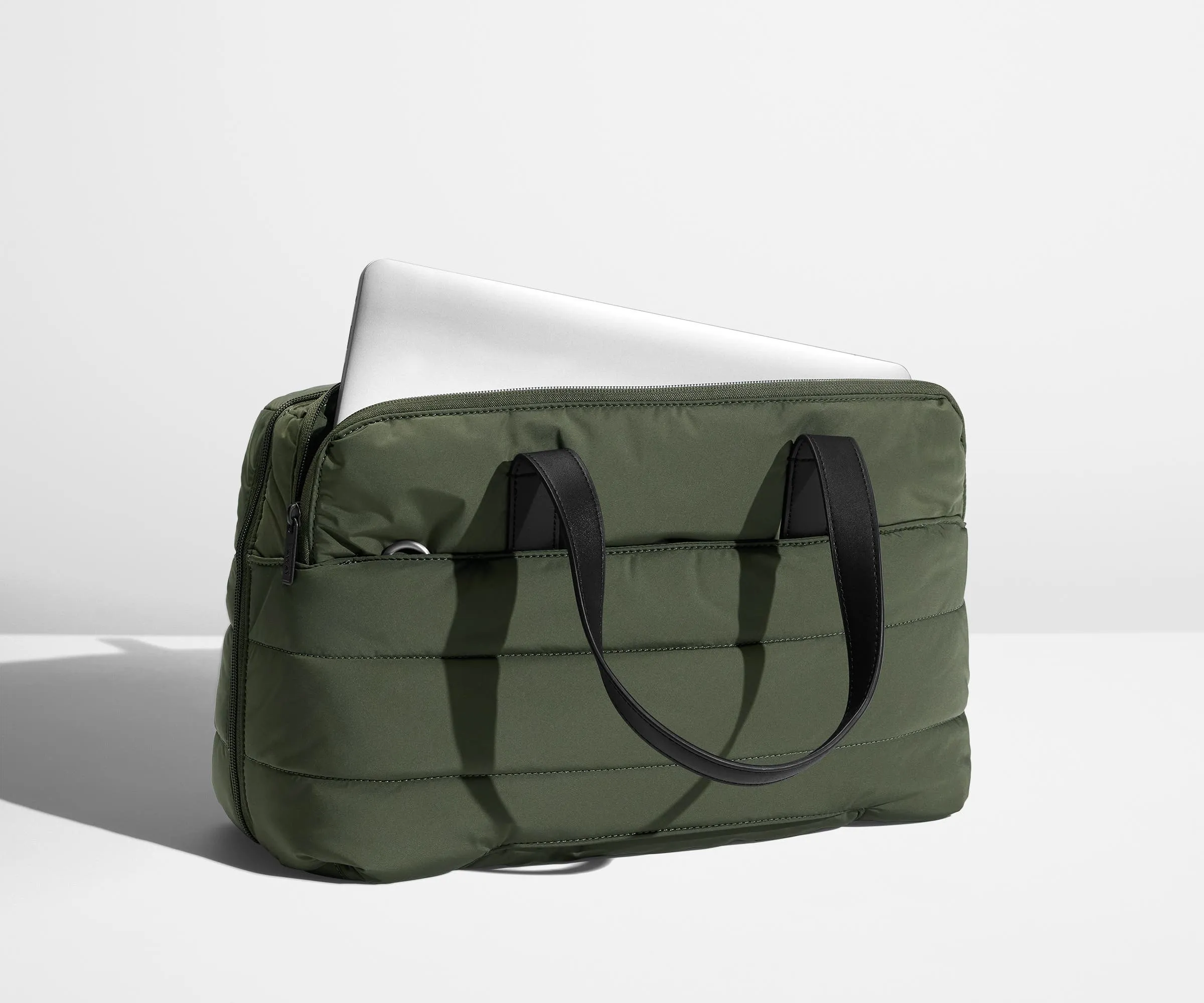 The Quilted Everywhere Bag in Olive Green