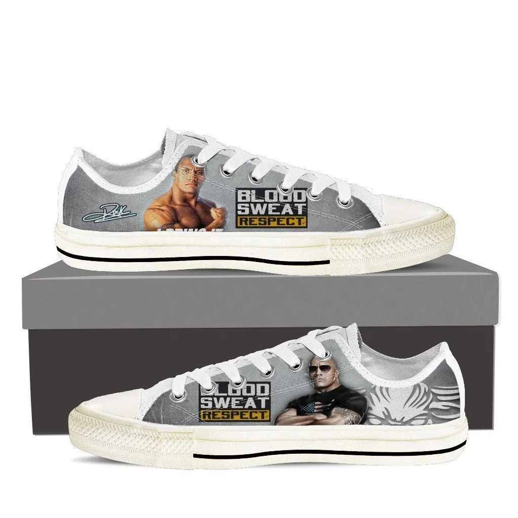 the rock mens low cut sneakers cut