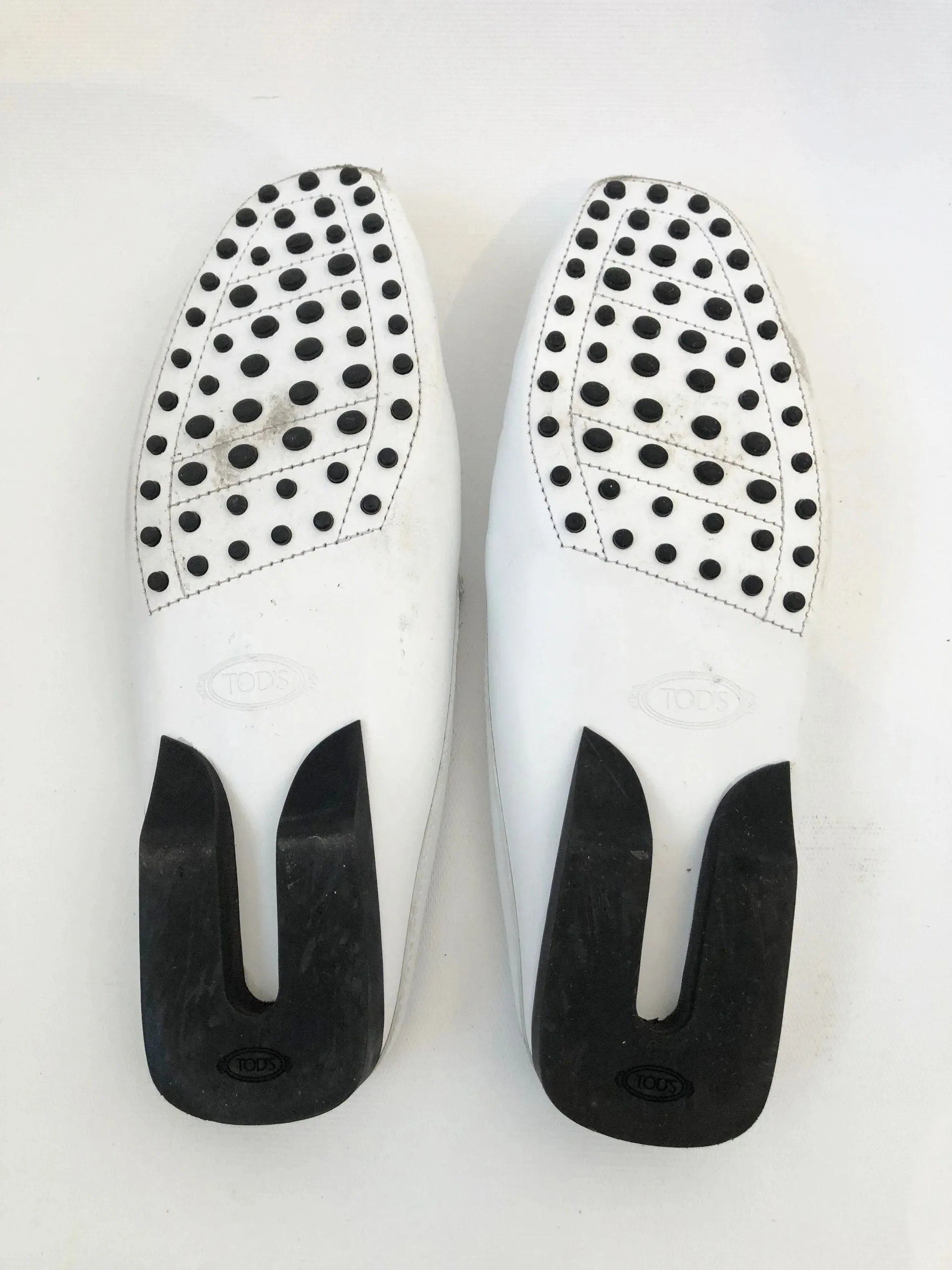 Tod's White Leather Slide Size 10